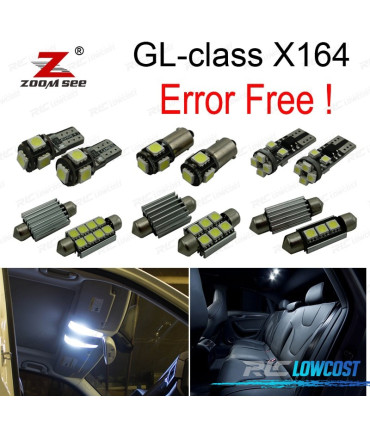 KIT COMPLETO DE 26 LÂMPADAS LED INTERIOR PARA MERCEDES GL CLASE X164 GL320 GL350 GL420 GL450 GL500 06-12