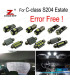 KIT COMPLETO DE 19 LÂMPADAS LED INTERIOR MERCEDES CLASE C S204 C180 C220 C230 C250 C280 C300 C320 C350 C63 AMG