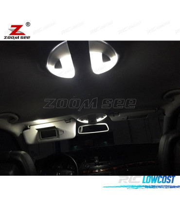 KIT COMPLETO DE 19 LÂMPADAS LED INTERIOR PARA MERCEDES E CLASE W210 SEDAN E220 E240 E270 E300 E320 E420 E320 E430 E55AMG 9
