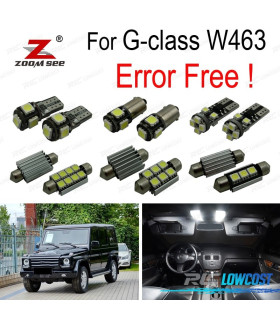 KIT COMPLETO DE 13 LÂMPADAS LED INTERIOR PARA MERCEDES CLASE G W463 G500 G550 G350 G63 AMG G65 2012-2016