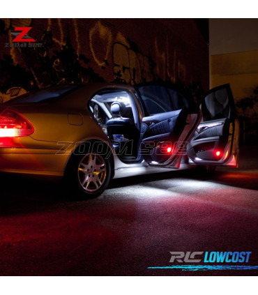 KIT COMPLETO DE 19 LÂMPADAS LED INTERIOR MERCEDES CLASE E W210 SEDAN E200 E300 E420 E320 E430 95-02