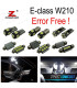 KIT COMPLETO DE 19 LÂMPADAS LED INTERIOR MERCEDES CLASE E W210 SEDAN E200 E300 E420 E320 E430 95-02
