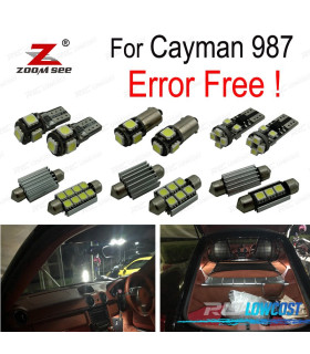 KIT COMPLETO 19 LAMPADAS LED INTERIOR PARA PORSCHE CAYMAN 987 05-12