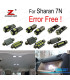 KIT COMPLETO DE 21 LÂMPADAS LED INTERIOR PARA VOLKSWAGEN VW SHARAN 7N 2011-2018