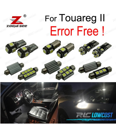 KIT COMPLETO DE 23 LÂMPADAS LED INTERIOR PARA TOUAREG II 7P 7P5 7P6 10-