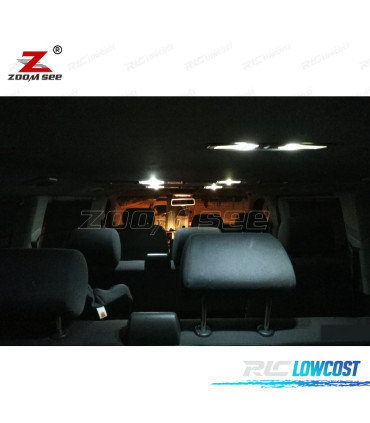 KIT COMPLETO DE 19 LÂMPADAS LED INTERIOR PARA VOLKSWAGEN VW CARAVELLE MK6 T6 2016-2018