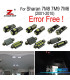 KIT COMPLETO DE 24 LÂMPADAS LED INTERIOR PARA VOLKSWAGEN VW SHARAN 7 M 8 7M9 7M6 2001-2010