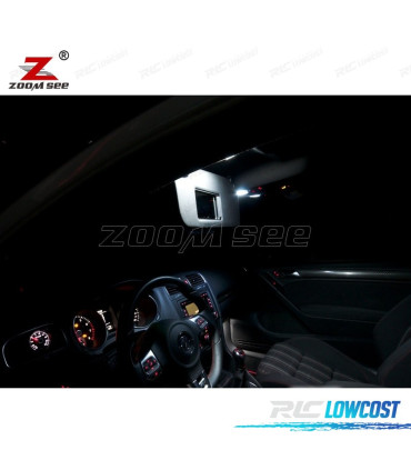 KIT COMPLETO DE 14 LÂMPADAS LED INTERIOR PARA VOLKSWAGEN VW GTI GOLF6 GOLF MK6 MK 6 VI MKVI 2010-2014