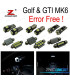 KIT COMPLETO DE 14 LÂMPADAS LED INTERIOR PARA VOLKSWAGEN VW GTI GOLF6 GOLF MK6 MK 6 VI MKVI 2010-2014