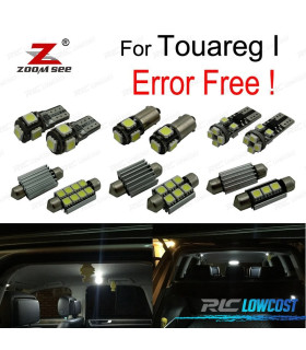 KIT COMPLETO DE 18 LÂMPADAS LED INTERIOR PARA VOLKSWAGEN VW TOUAREG I 7LA 7L6 7L7 2002-2009