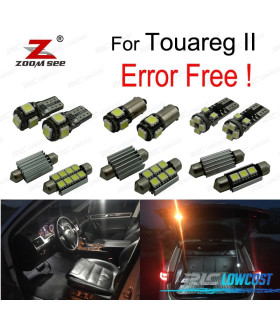 KIT COMPLETO DE 23 LÂMPADAS LED INTERIOR PARA VOLKSWAGEN VW TOUAREG II 7 P 7P5 7P6 2010 +