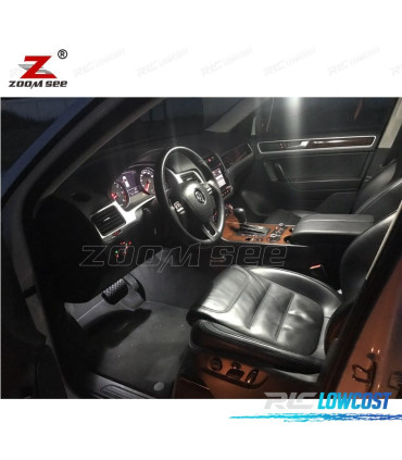 KIT COMPLETO DE 23 LÂMPADAS LED INTERIOR PARA VOLKSWAGEN VW TOUAREG II 7 P 7P5 7P6 2010 +