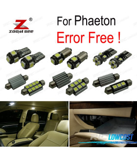 KIT COMPLETO DE 34 LÂMPADAS LED INTERIOR PARA VOLKSWAGEN VW PHAETON 2003-2013