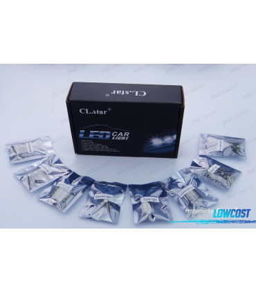 KIT COMPLETO 14 LAMPADAS LED INTERIOR PARA VOLKSWAGEN VW PASSAT B6 06-11