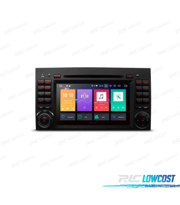 AUTO RADIO ANDROID 11 TIPO OEM GPS 7" PARA MERCEDES USB GPS TACTIL HD