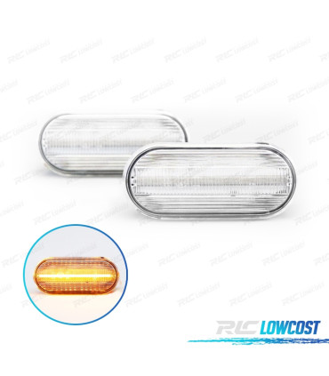 PISCAS LATERAIS LED BAR FORD SEAT VOLKSWAGEN VW CROMADO