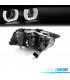 FARÓIS BMW E90 E91 05-08 XENON ANGEL EYES U 3D LED FUNDO CROMADO