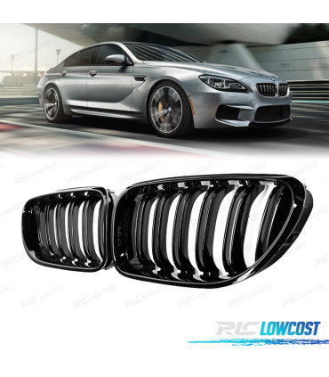 GRELHAS FRONTAIS BMW F06 F12 F13 11-18 LOOK M6 PRETO BRILHANTE
