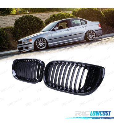 GRELHAS FRONTAIS BMW E46 BERLINA TOURING 01-05 PRETO BRILHANTE