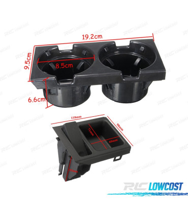 SUPORTE DE COPOS E MOEDAS PARA BMW E46