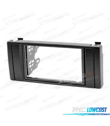 MOLDURA ADAPTADOR PRETO PARA RADIO 2-DIN PARA BMW