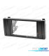 MOLDURA ADAPTADOR PRETO PARA RADIO 2-DIN PARA BMW