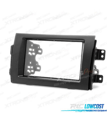 MOLDURA ADAPTADOR PRETO PARA RADIO 2-DIN PARA SUZUKI FIAT