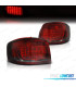 FAROLINS LED AUDI A3 8P 3 PORTAS 08-12 VERMELHO ESCURECIDO