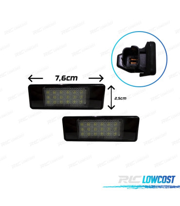 LUZ DE MATRICULA LED PARA PEUGEOT - TIPO 2