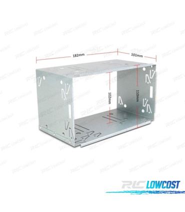 ADAPTADOR AUTO RADIO 2DIN UNIVERSAL METALICA