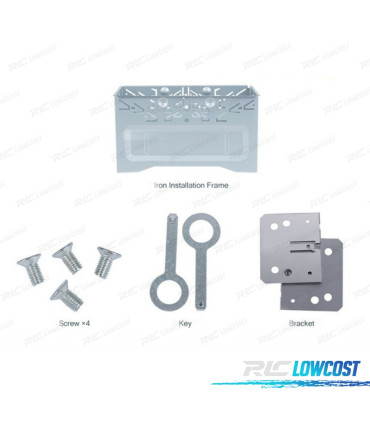 ADAPTADOR AUTO RADIO 2DIN UNIVERSAL METALICA