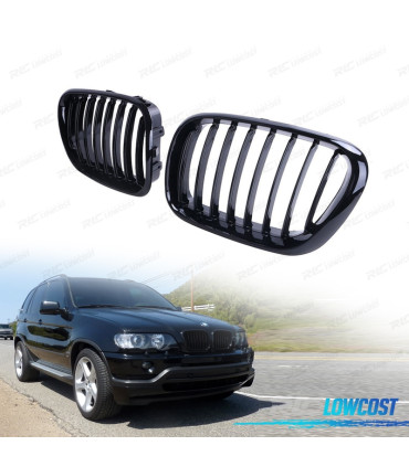 GRELHAS BMW X5 E53 99-03 PRETO BRILHANTE