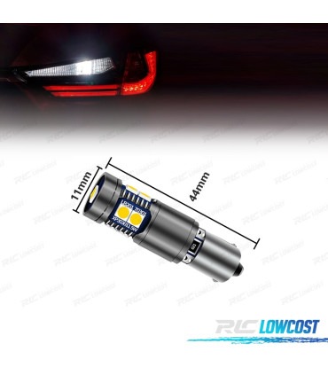 LÂMPADA LED BAX9S H21W H6W CANBUS MARCHA ATRAS