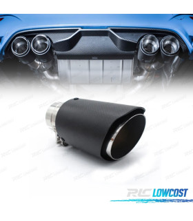 PONTEIRA DE ESCAPE CARBONO UNIVERSAL TIPO AKRAPOVIC 63MM
