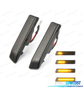 PISCAS LATERAIS BMW E36 96-99 X5 E53 99-06 DINÂMICOS LED FUMADOS
