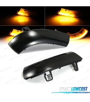 INTERMITENTES LED DINAMICO ESPELHO RETROVISOR GOLF EOS JETTA PASSAT ALHAMBRA 03-11 FUMADOS