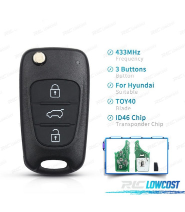 CHAVES COMPLETA PARA HYUNDAI I30 IX35