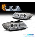 FARÓIS XENON ANGEL EYES + PISCA LED PARA BMW E90 E91 08-12 FUNDO CROMADO