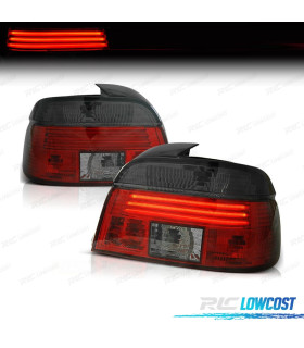 FAROLINS TRASEIROS LEDS CELIS PARA BMW E39 00-03 PISCA ESCURECIDO