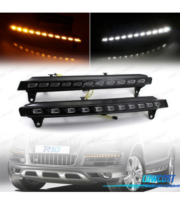 KIT DE LUZ DIURNA LED DRL + PISCA LED PARA AUDI Q7 2006 2007 08-09
