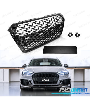 PARRILLA AUDI A4 B9 15-19 PDC LOOK RS4 PRETO BRILHANTE