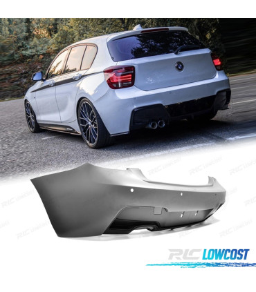 PARÁ-CHOQUES TRASEIRO BMW F20 F21 11-15 LOOK M PERFORMANCE SAIDA DUPLA ESQUERDO PDC
