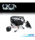 FARÓIS BMW E46 BERLINA TOURING 98-01 ANGEL EYES CCFL PRETO H7 H7
