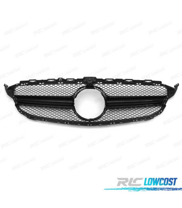 GRELHA FRONTAL MERCEDES W205 14-18 LOOK AMG C63 CÂMARA PRETO BRILHANTE