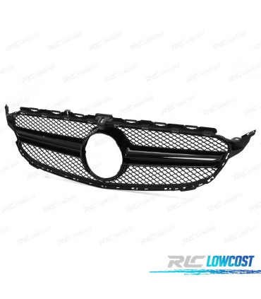GRELHA FRONTAL MERCEDES W205 14-18 LOOK AMG C63 CÂMARA PRETO BRILHANTE