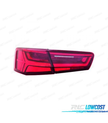 FAROLINS TRASEIROS TUBE LIGHT + PISCA DINÂMICO AUDI A6 BERLINA 11-14