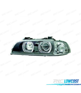 ​​​​​​​​​​​​​​FARÓIS FRONTAIS BMW E39 95-00 ANGEL EYES LED