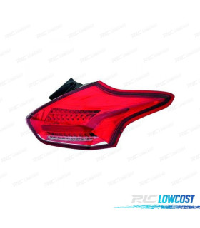 FAROLINS TRASEIROS TUBELIGHT VERMELHO FORD FOCUS MK3 14-17 3 5 PORTAS