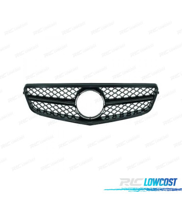 GRELHA FRONTAL MERCEDES W204 11-14 PRETO BRILHANTE LOOK AMG C63