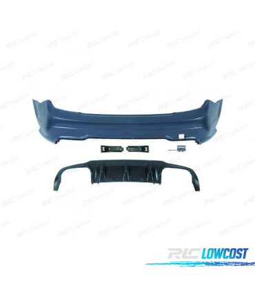 PARA-CHOQUES TRASEIRO MERCEDES CLASE C W204 LOOK AMG C63 07-14